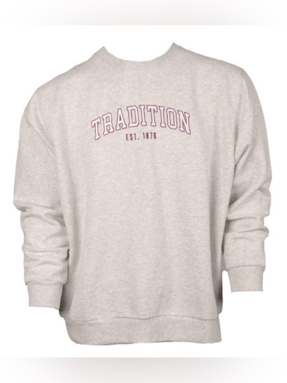 NWOT lululemon Aggies Unisex Heathered Core Ultra Light Grey Steady State Crew